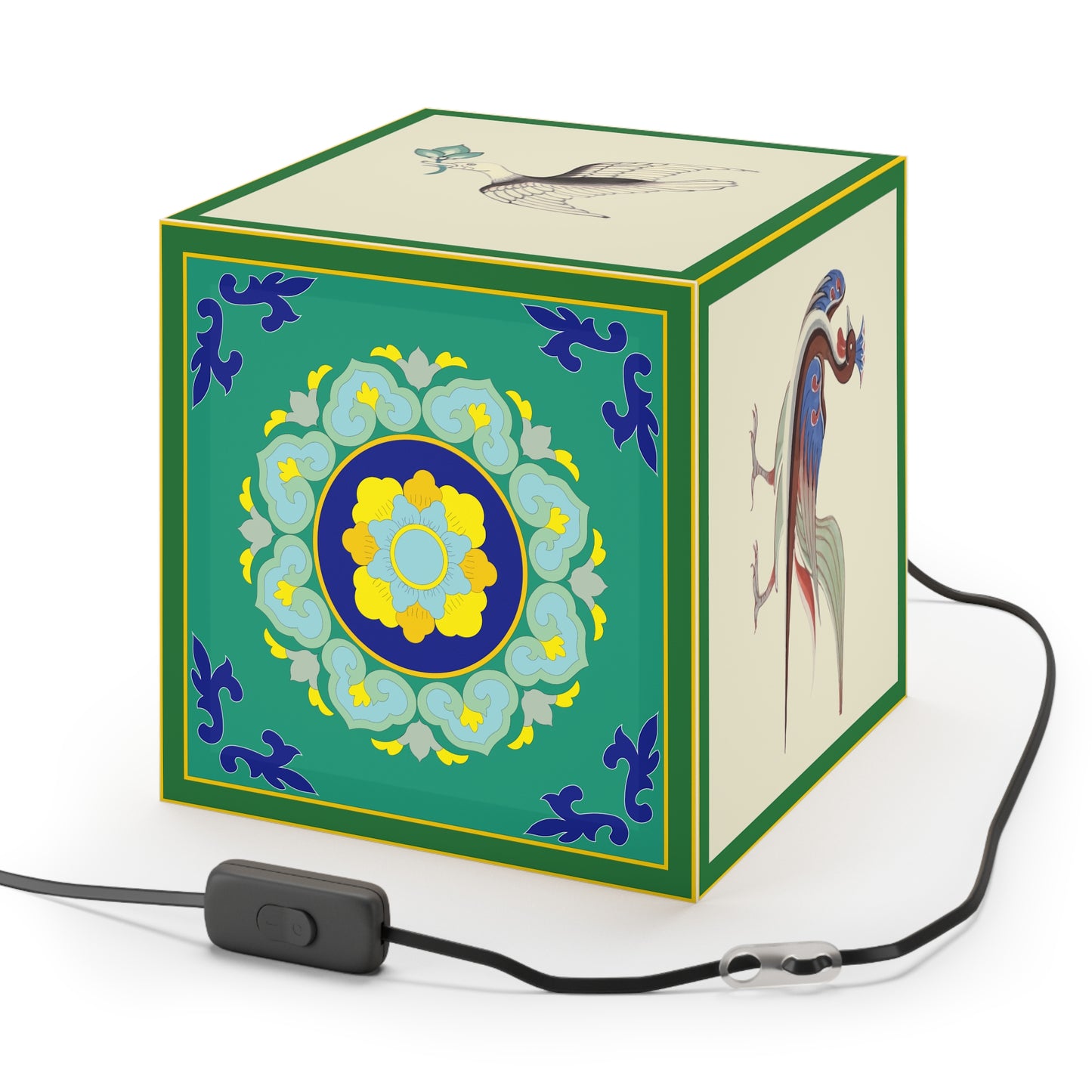 Decorative Pendant Light, Boho Hanging Lamp, Modern Cube Lamp, Unique Home Decor, Bedroom Lighting