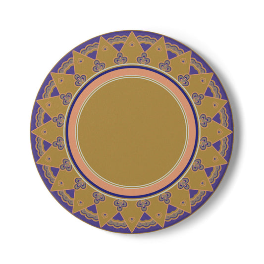Elegant Mandala Ceramic Coaster - Stylish Home Decor and Gift