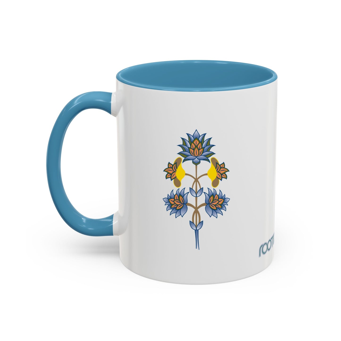 Rooted & Rising Accent Mug - Inspirational Floral Design