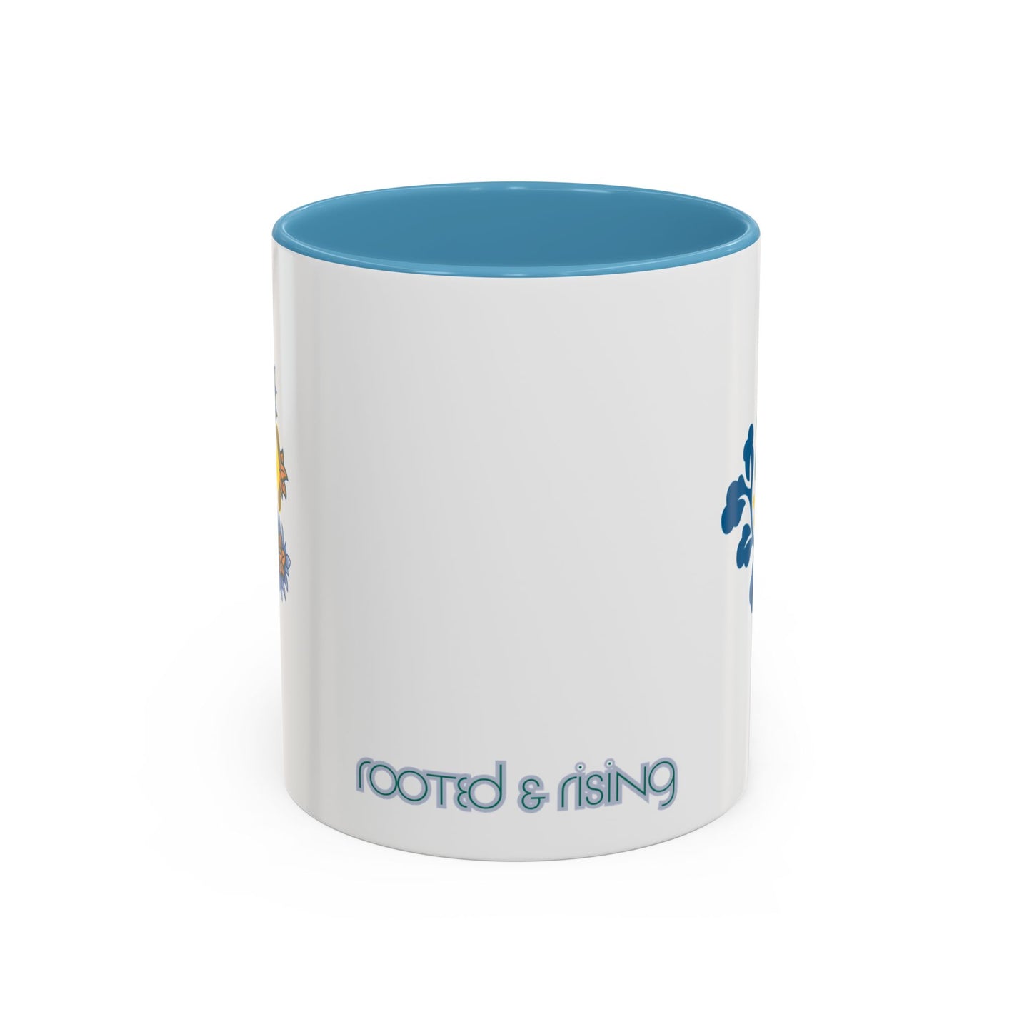 Rooted & Rising Accent Mug - Inspirational Floral Design