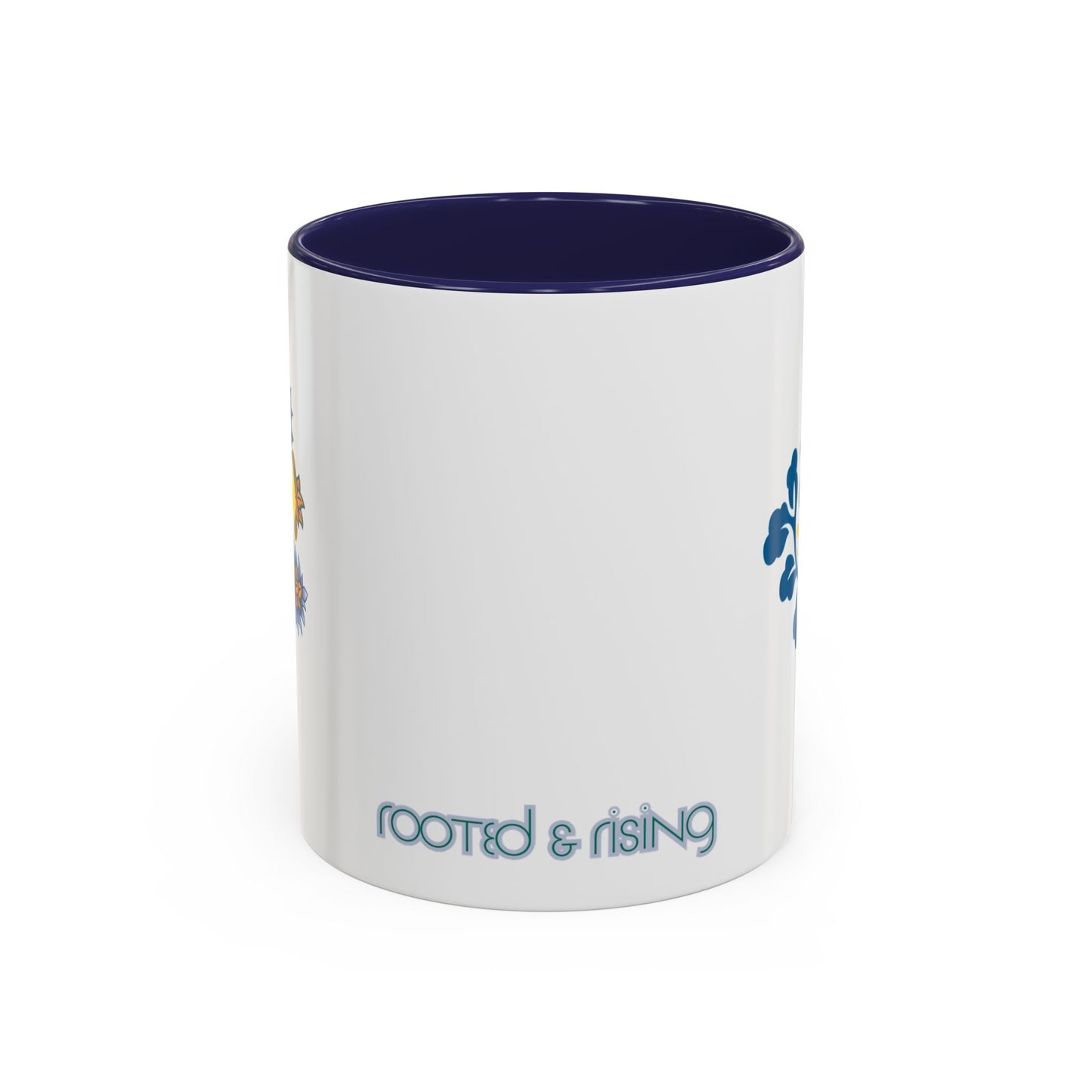 Rooted & Rising Accent Mug - Inspirational Floral Design