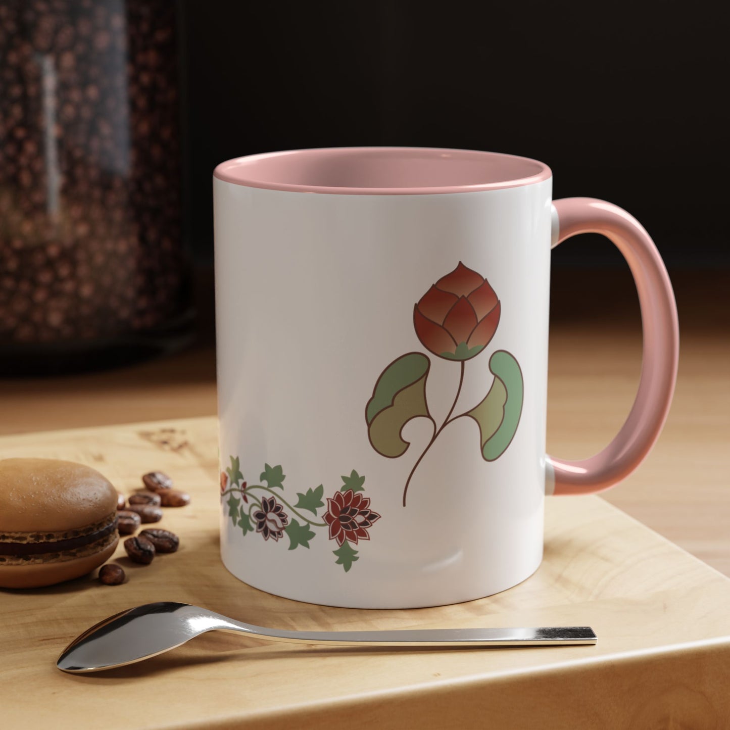 Floral Accent Mug - “Blossom Within” Design