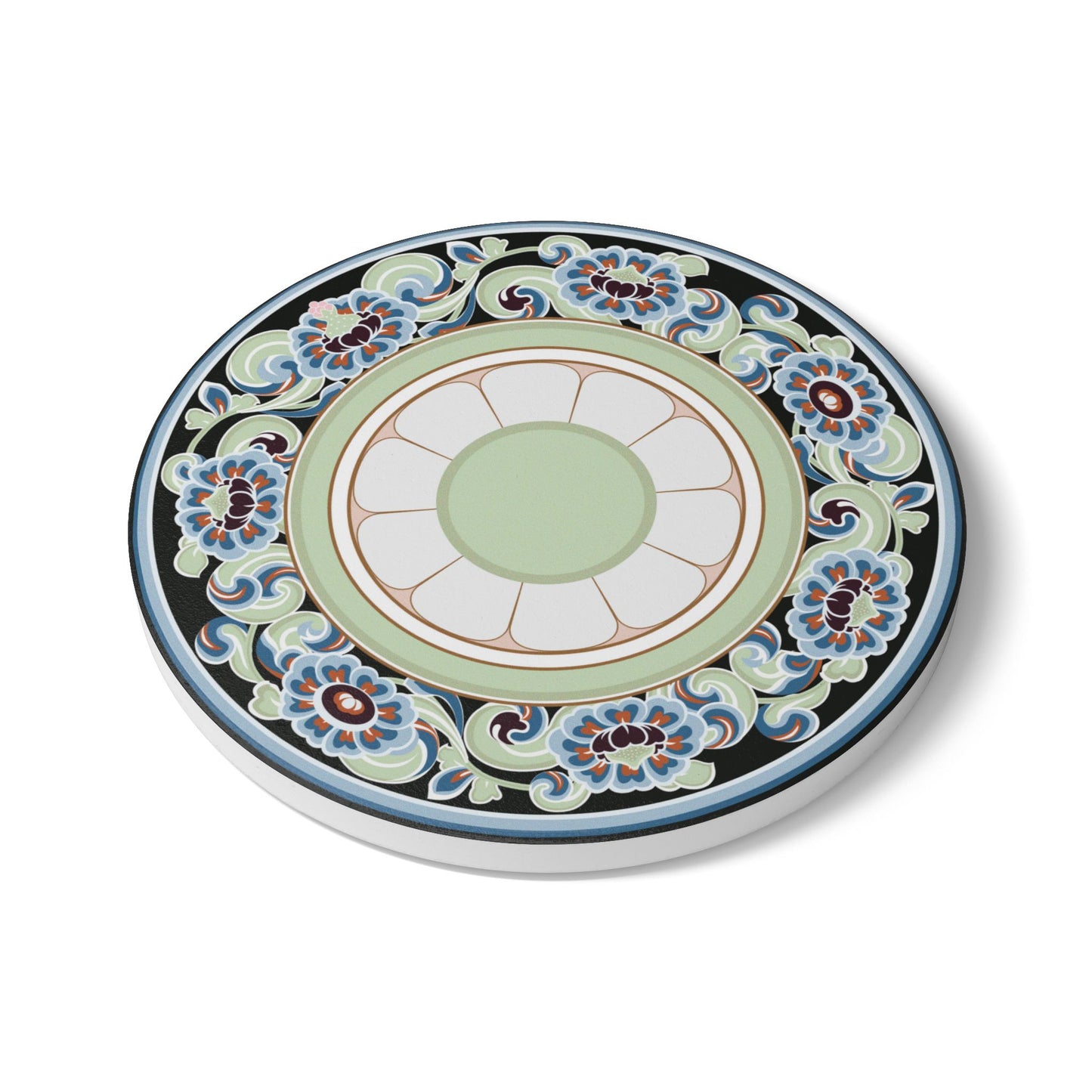 Elegant Floral Ceramic Coaster - Perfect for Home Decor & Entertaining