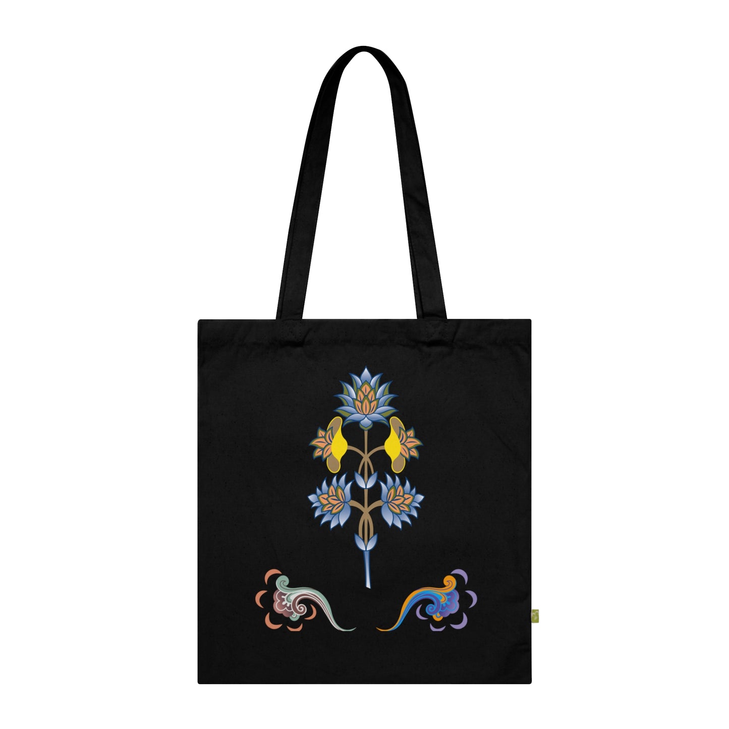 Eco-Friendly Organic Cotton Tote Bag with Dragon & Bloom Designs