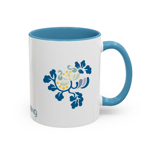 Rooted & Rising Accent Mug - Inspirational Floral Design