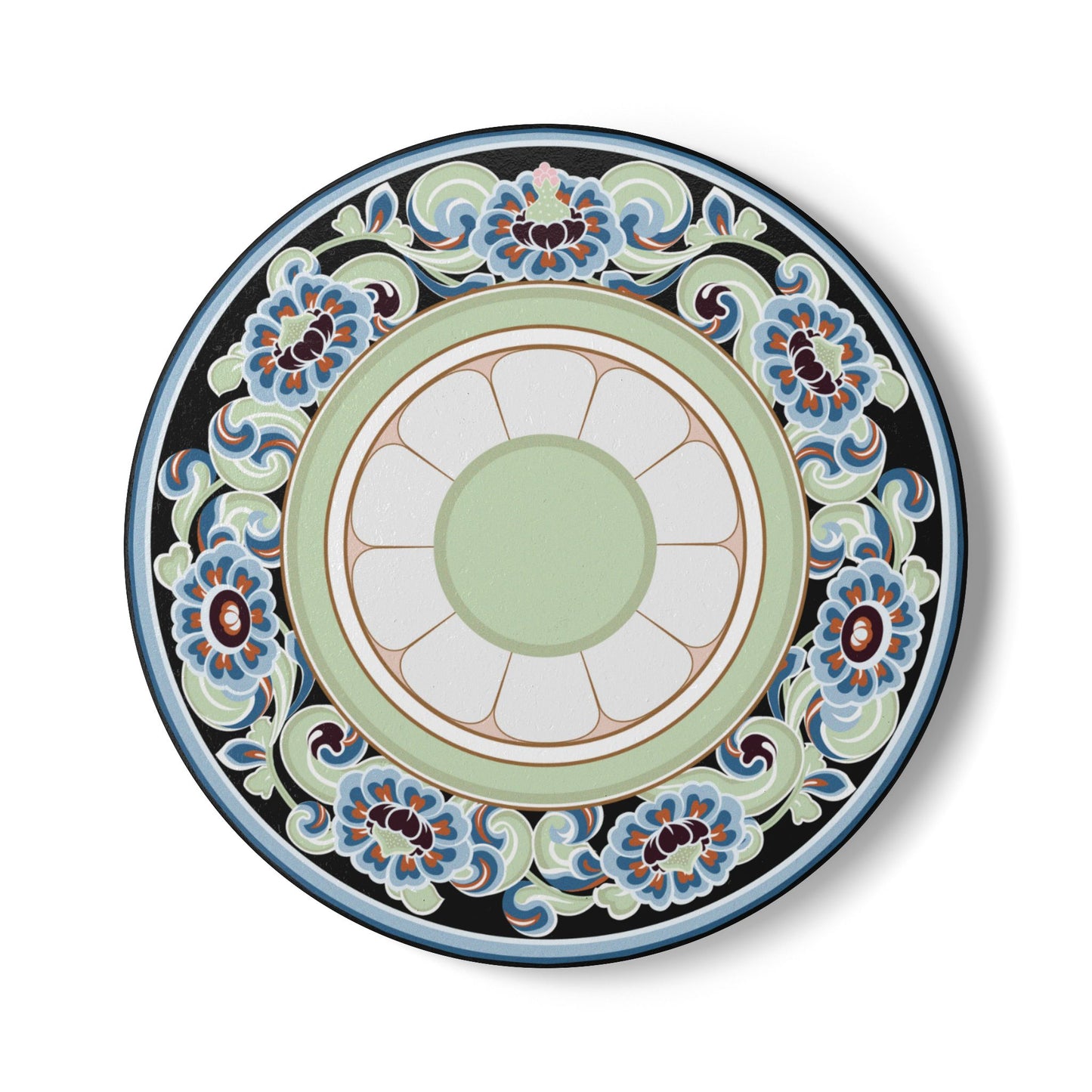 Elegant Floral Ceramic Coaster - Perfect for Home Decor & Entertaining